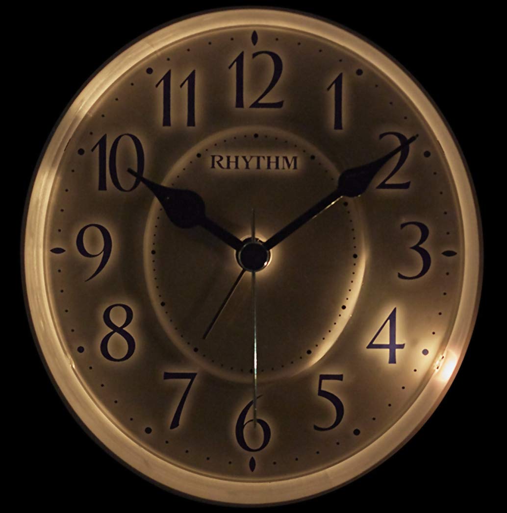 Amazon.co.jp: リズム(RHYTHM) 目覚まし時計 連続秒針 電子音 アラーム